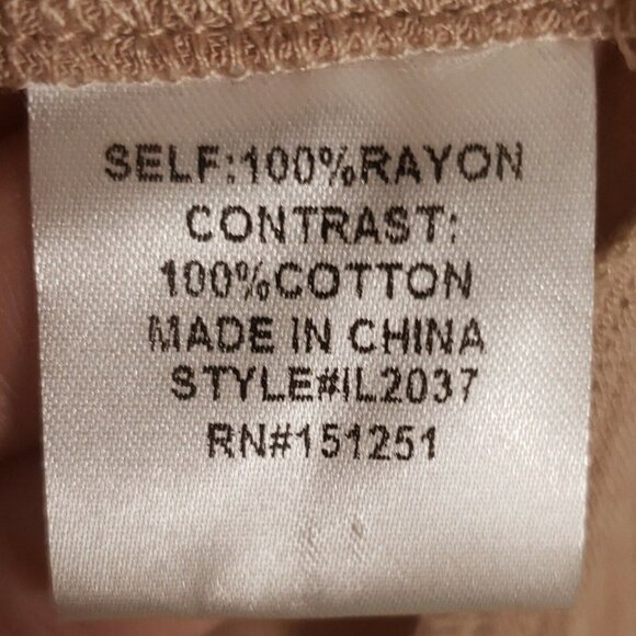 Ivy May Boho Taupe Blush Textured Oversized Top - Picture 8 of 8